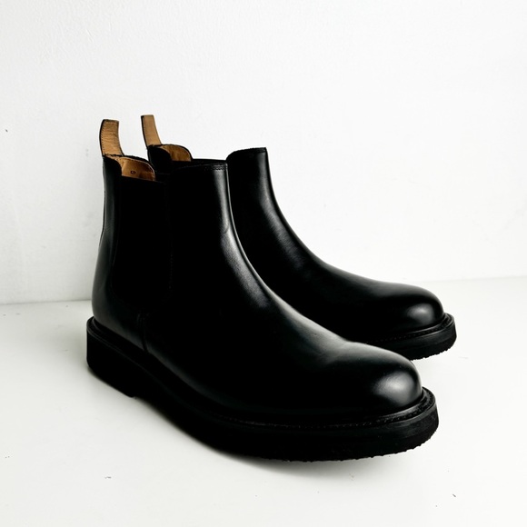 New Grenson Men's Colin Black Leather Chelsea Boots size 12 - Picture 2 of 9